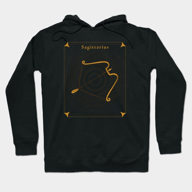 Sagittarius | Astrology Zodiac Sign Design Hoodie by The Witch's Life